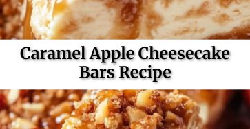 Caramel Apple Cheesecake Bars Recipe