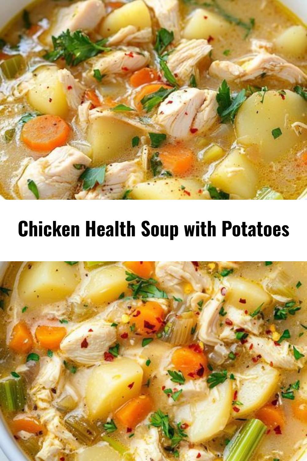 Comforting Chicken Health Soup with Potatoes