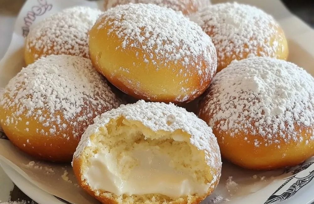 Italian Custard Bomboloni