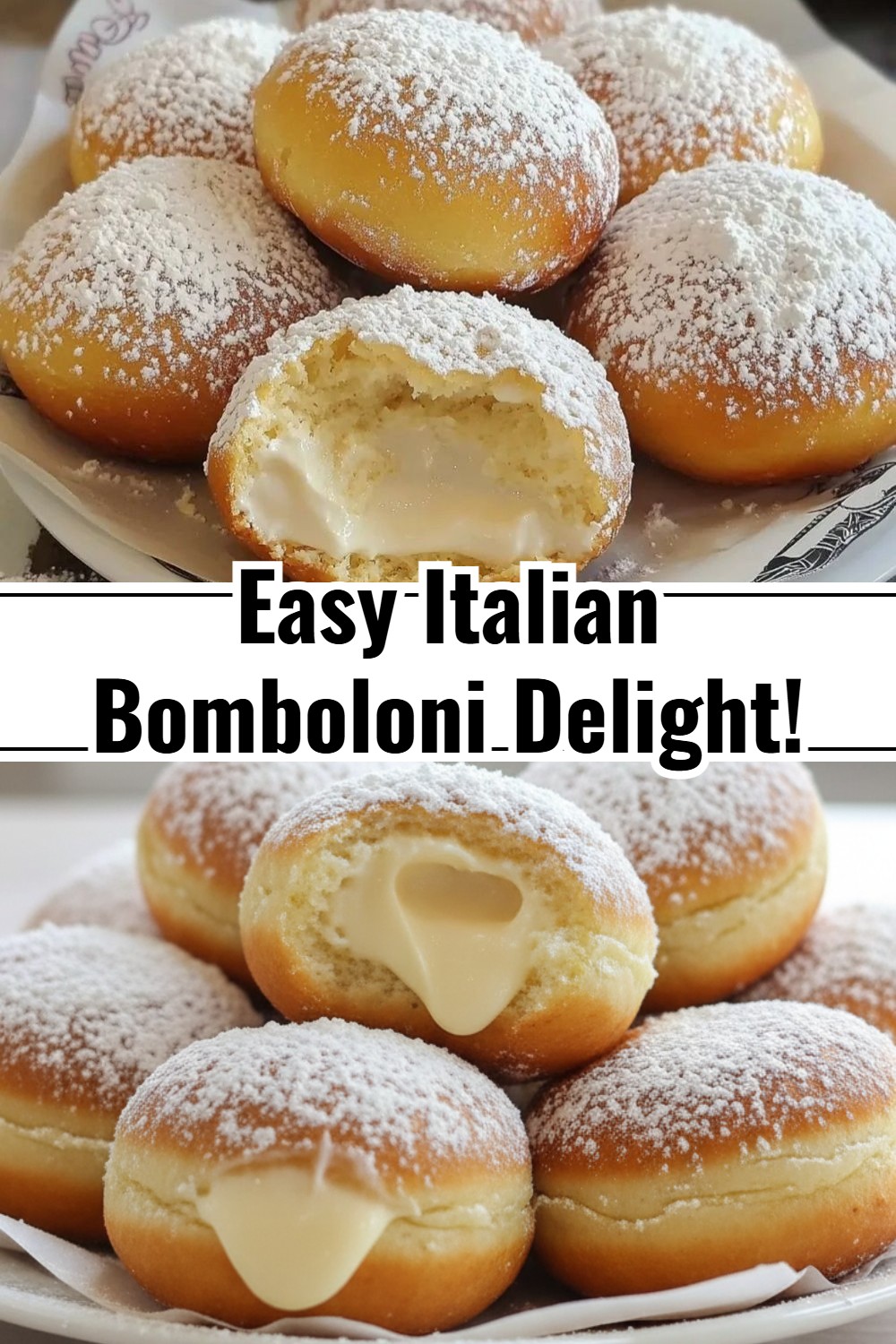 Italian Custard Bomboloni