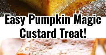 Pumpkin Magic Custard Cake