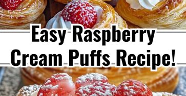 Raspberry Cream Puffs