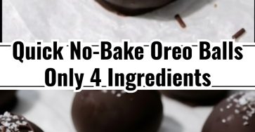 4 Ingredient Oreo Balls No Cream Cheese