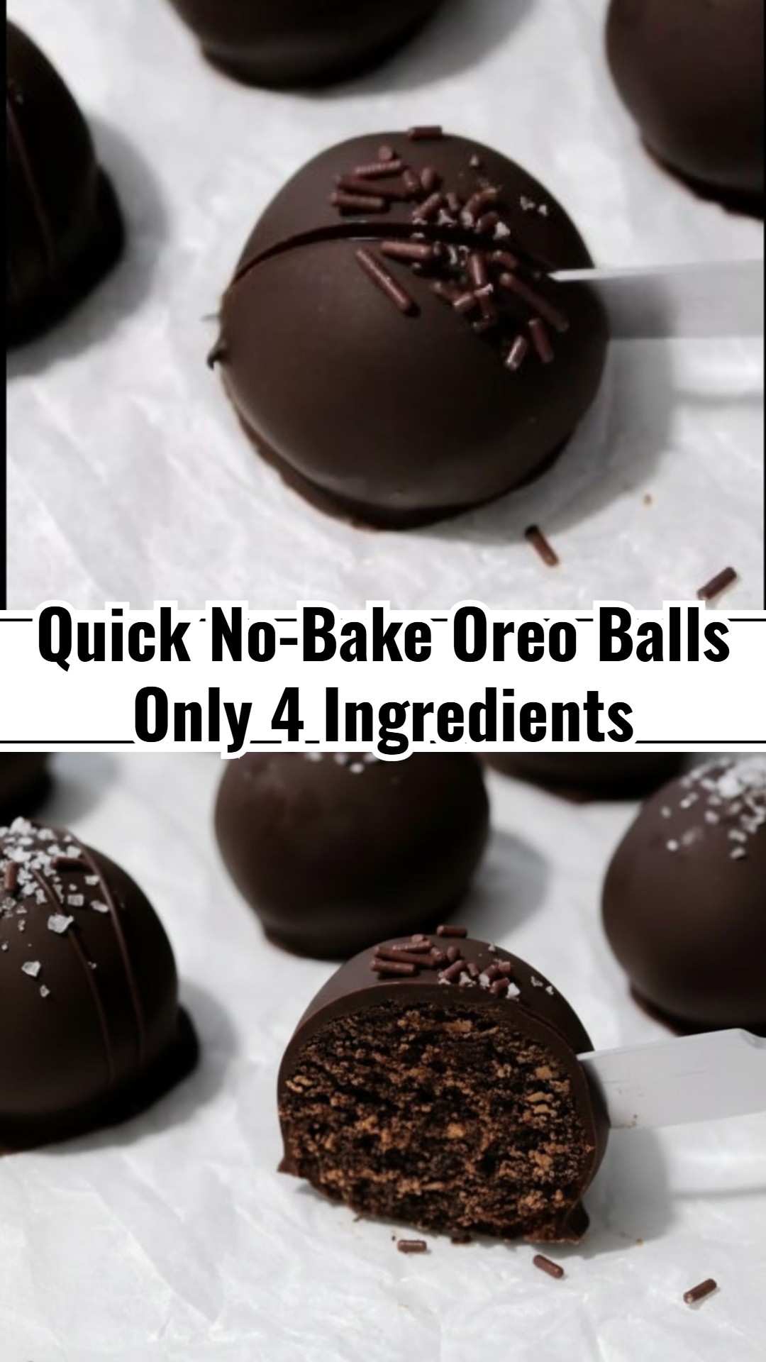 4 Ingredient Oreo Balls No Cream Cheese