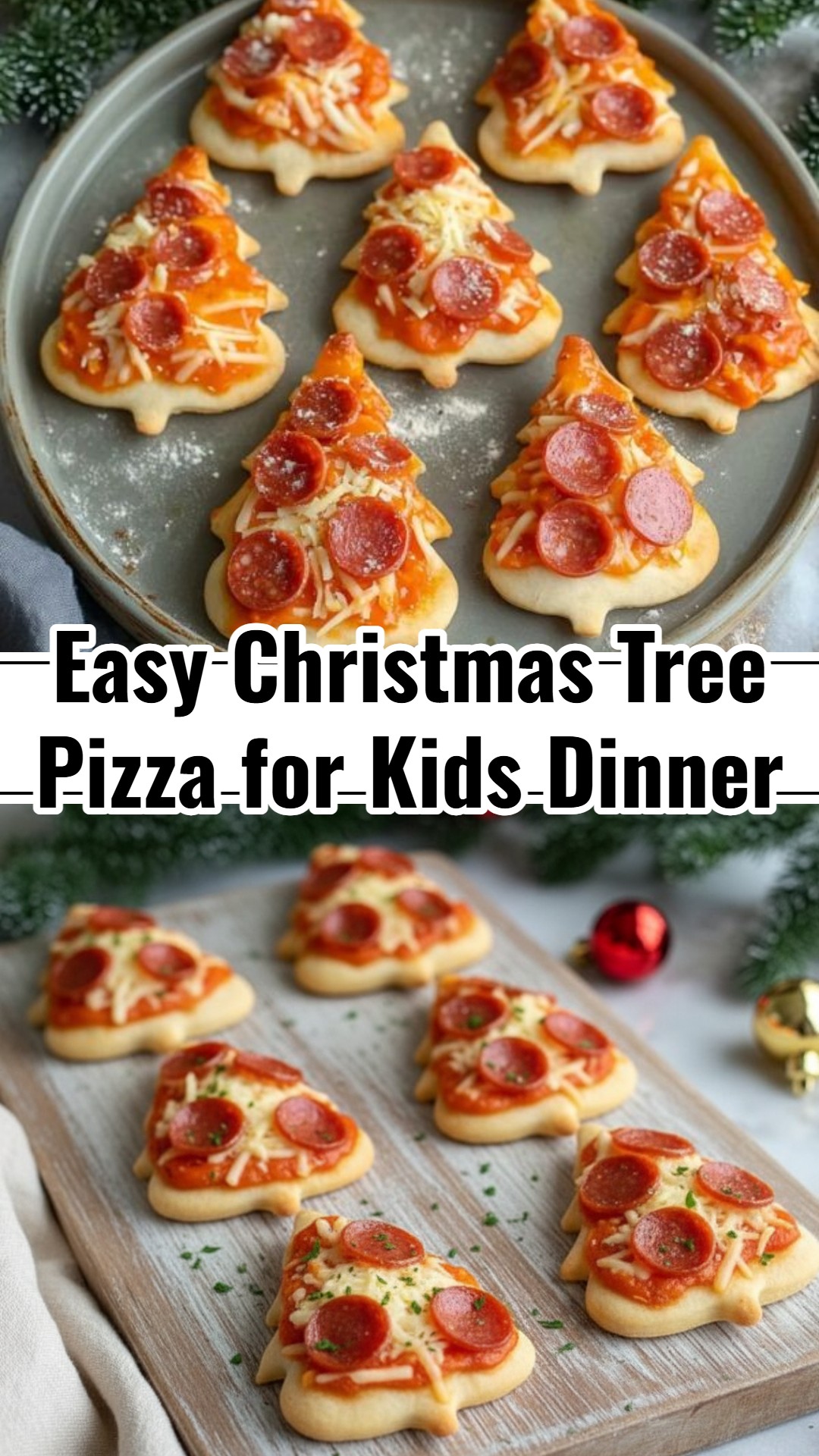 Easy Christmas Tree Pizza: Fun Kids Dinner & Party Appetizer