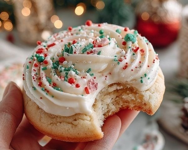 Easy Crumbl Christmas Sugar Cookies With Icing
