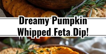 Easy Fall Pumpkin Whipped Feta Dip