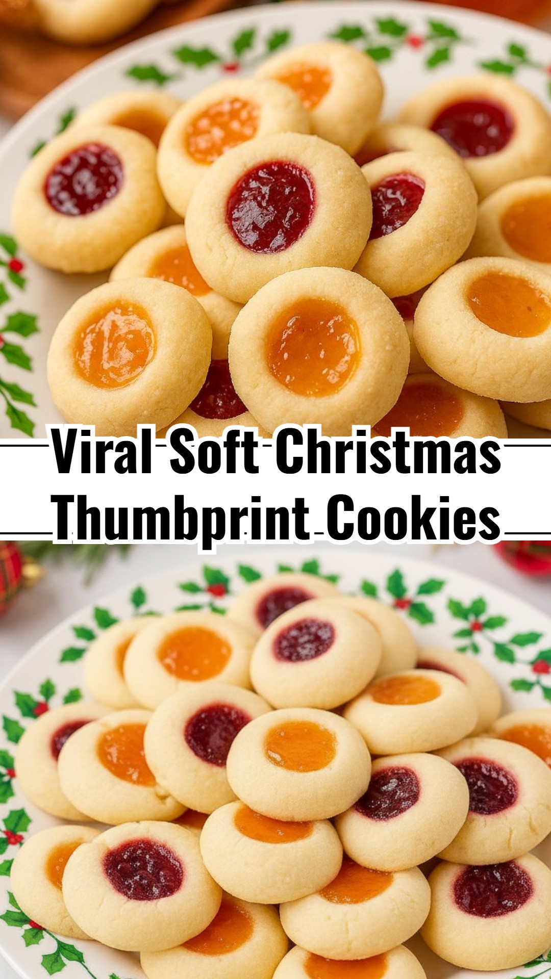 Easy Holiday Thumbprint Cookies No Nuts