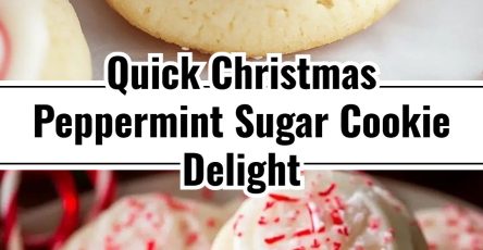 Festive Easy Peppermint Christmas Cookies