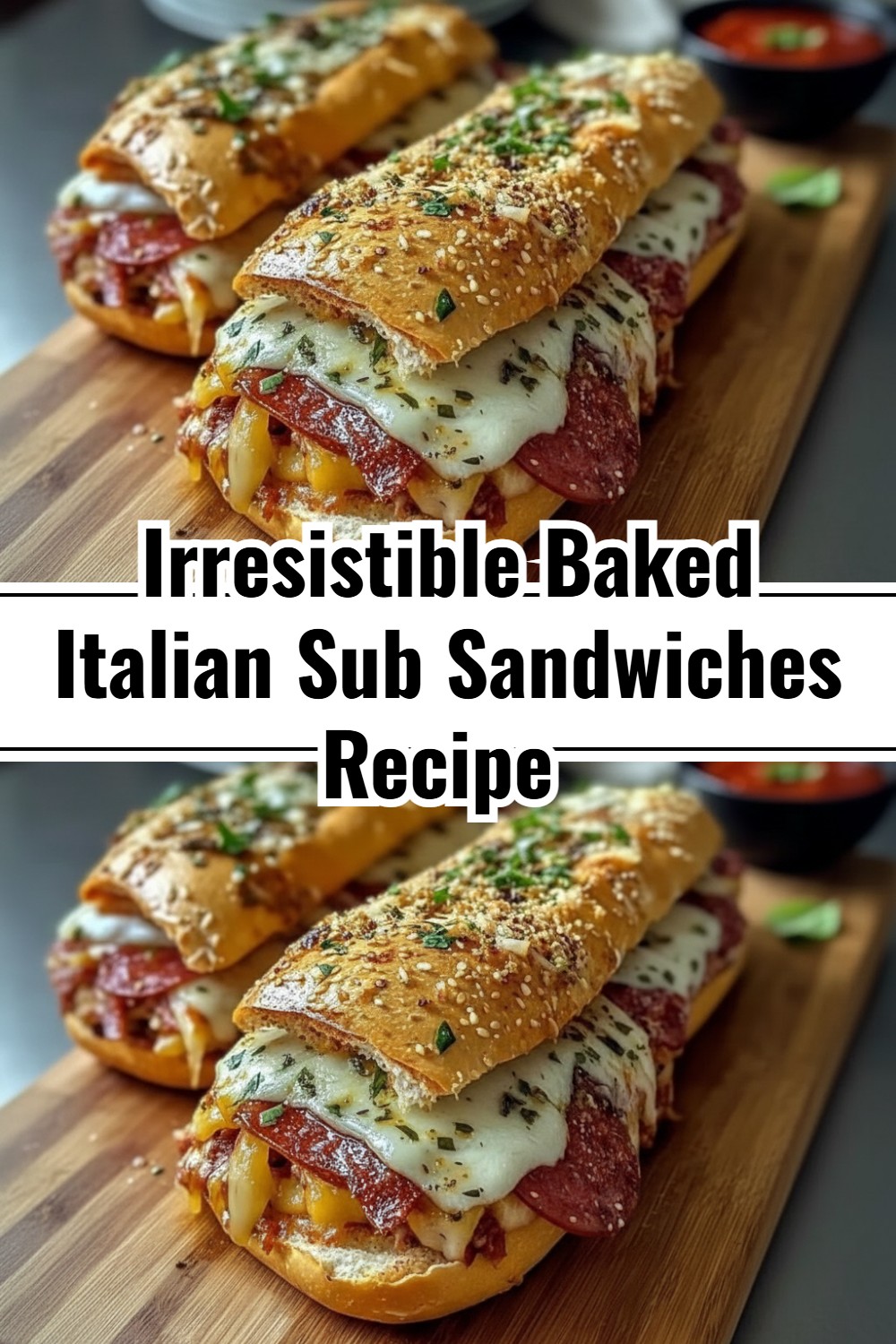 Irresistible Baked Italian Sub Sandwiches Recipe