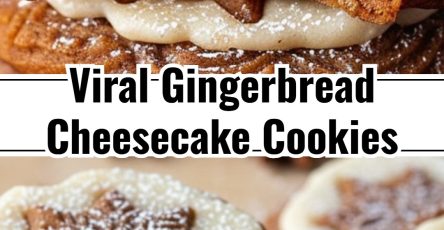 Soft Holiday Gingerbread Cheesecake Cookies