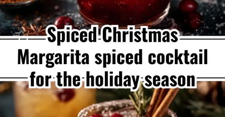 Spiced Christmas Margarita - A spiced cocktail for the holiday season