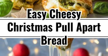 Yummy Cheesy Pull Apart Christmas Tree Bread Appetizer