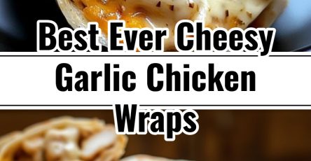 Easy Baked Cheesy Garlic Chicken Wraps Dinner Idea