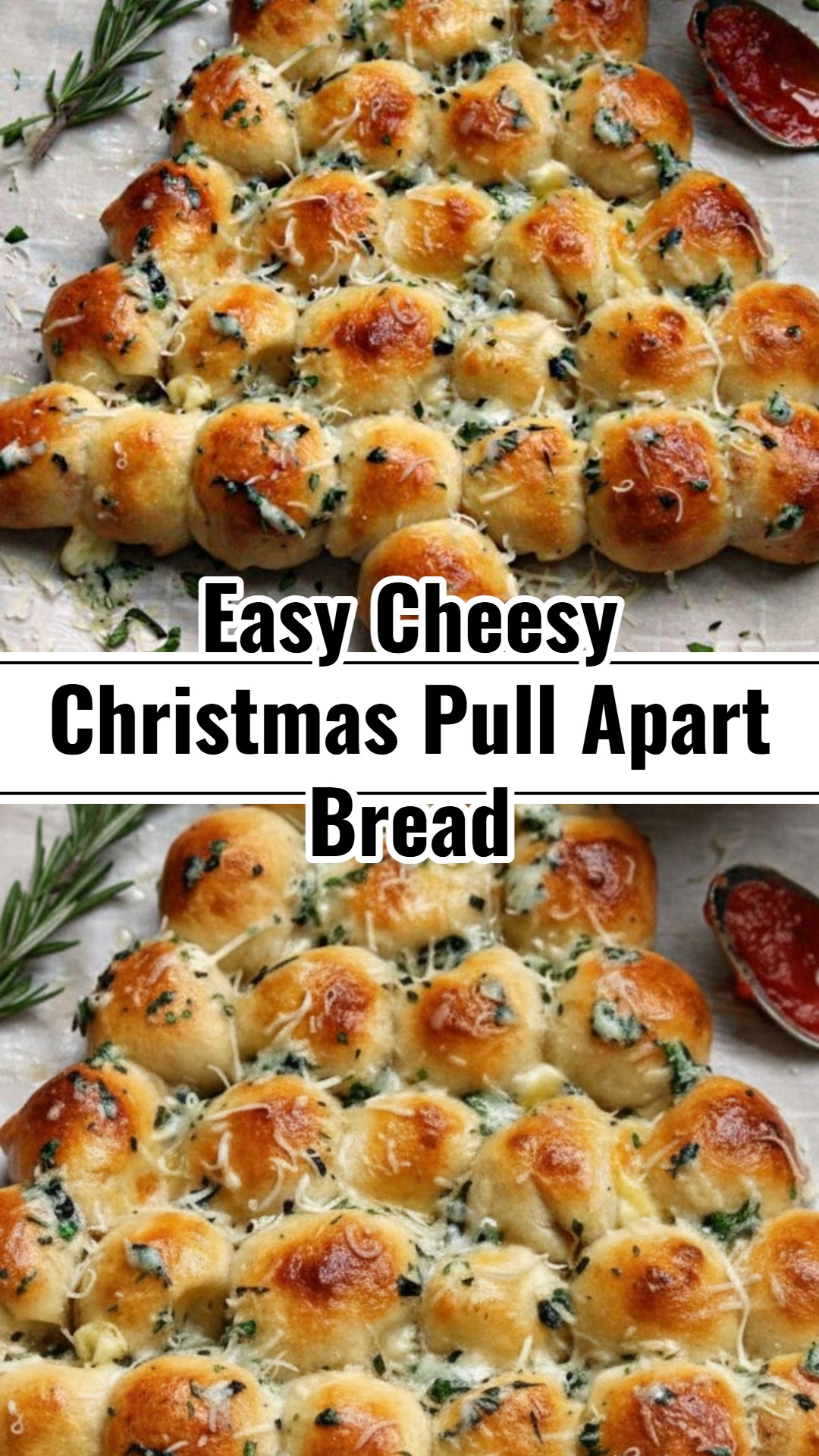 Easy Christmas Cheese Pull Apart Bread Tree Appetizer