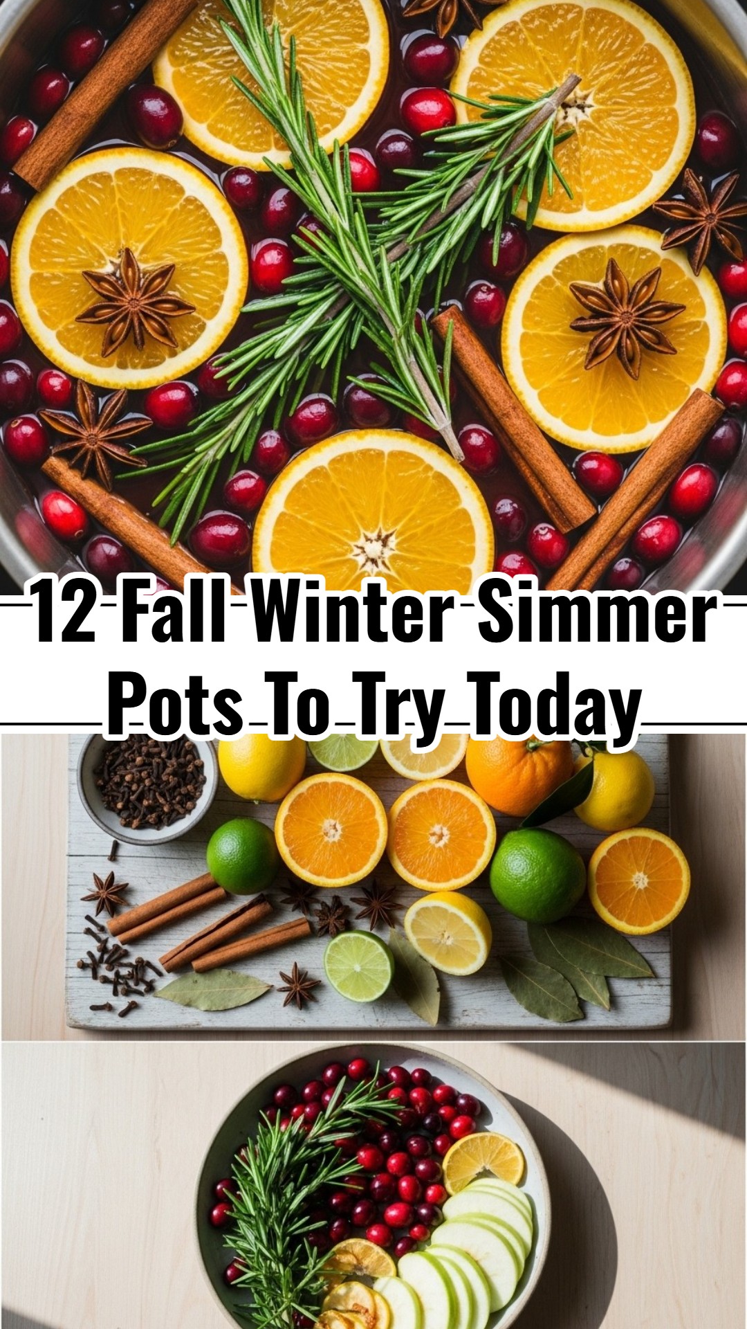 Easy Fall Winter Simmering Pot Recipes Orange Apple