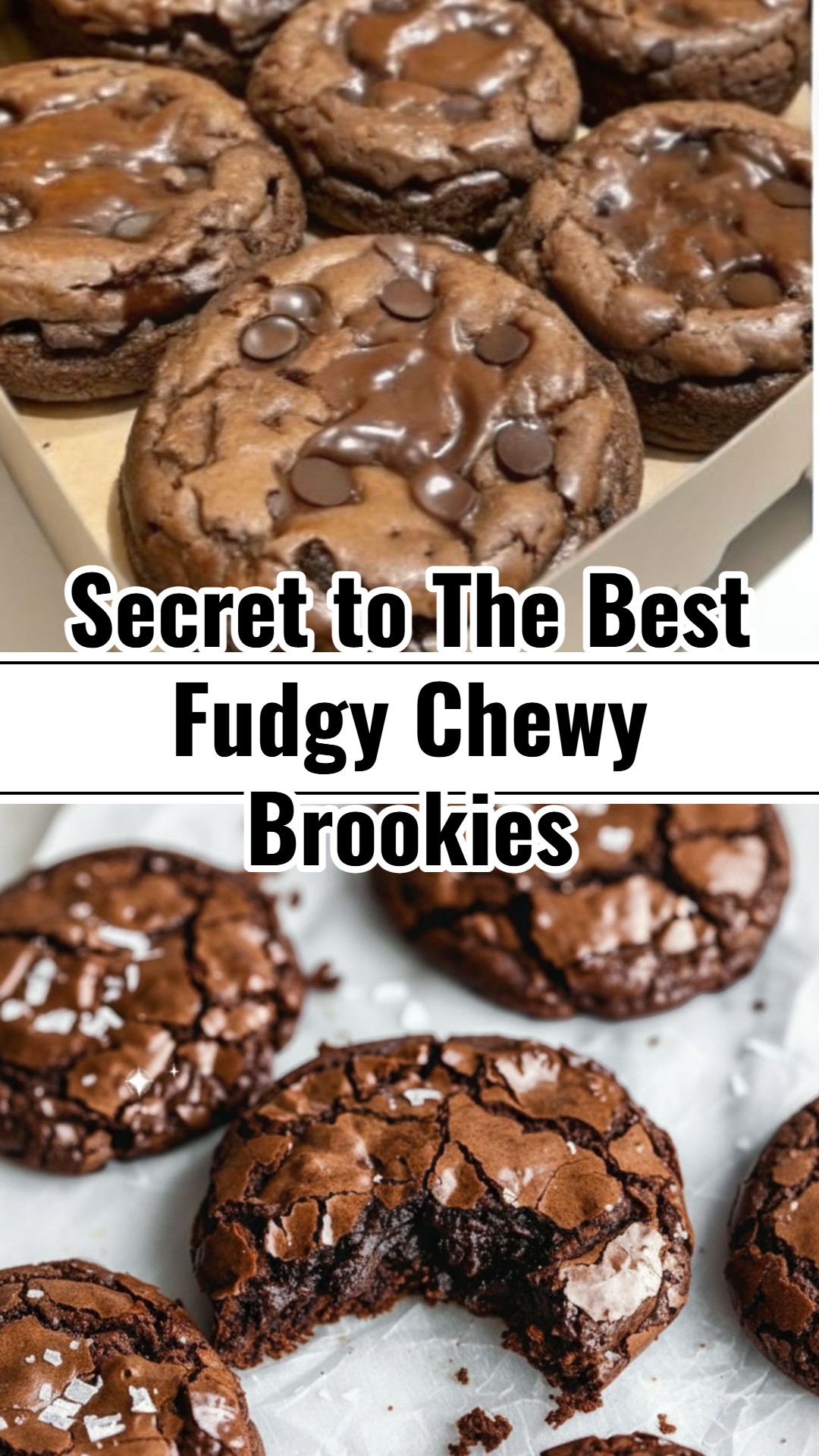 Easy Fudgy Chewy Chocolate Brookies The Best Brownie Cookies