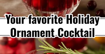 Easy Holiday Ornament Cocktail for Festive Christmas Party Ideas
