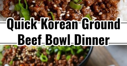 Easy Korean Ground Beef Bowl Yummy Weeknight Meal Prep