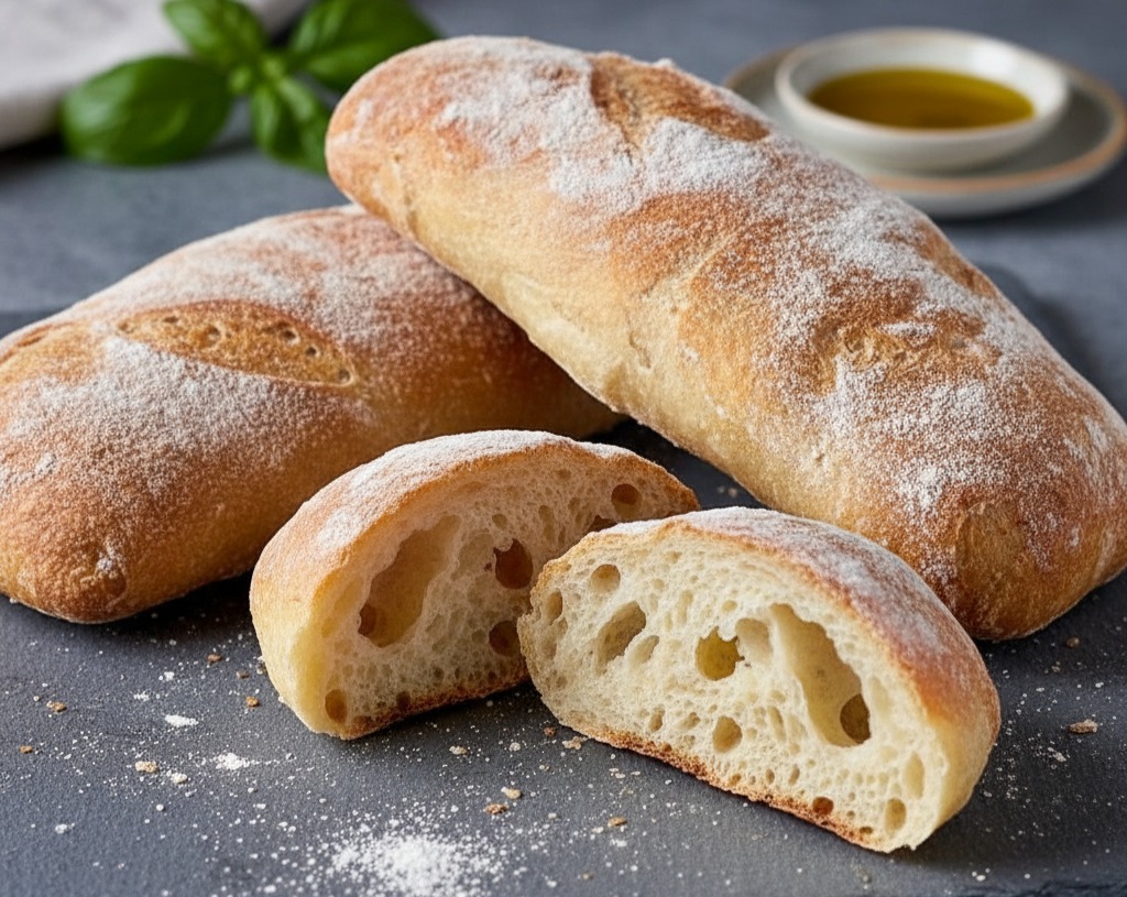 Easy No-Knead Ciabatta: Perfect for Family Friday Meals serving