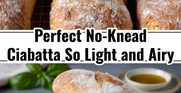 Easy No-Knead Ciabatta: Perfect for Family Friday Meals