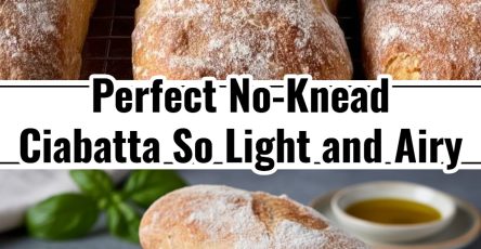 Easy No-Knead Ciabatta: Perfect for Family Friday Meals