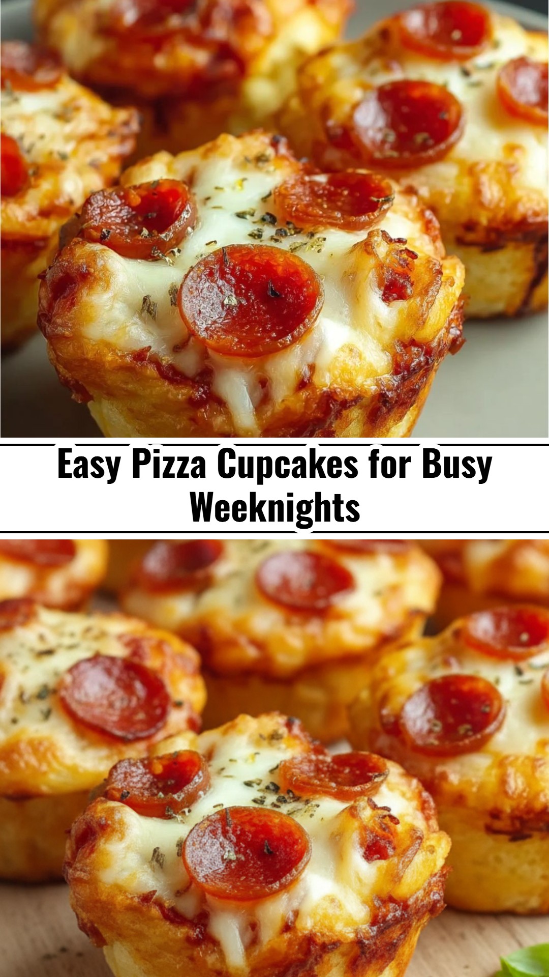 Fun Easy Yummy Pizza Cupcakes Baking for School Lunch Appetizers