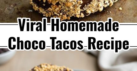 Homemade Choco Tacos Easy Sweet Baked Dessert Recipe