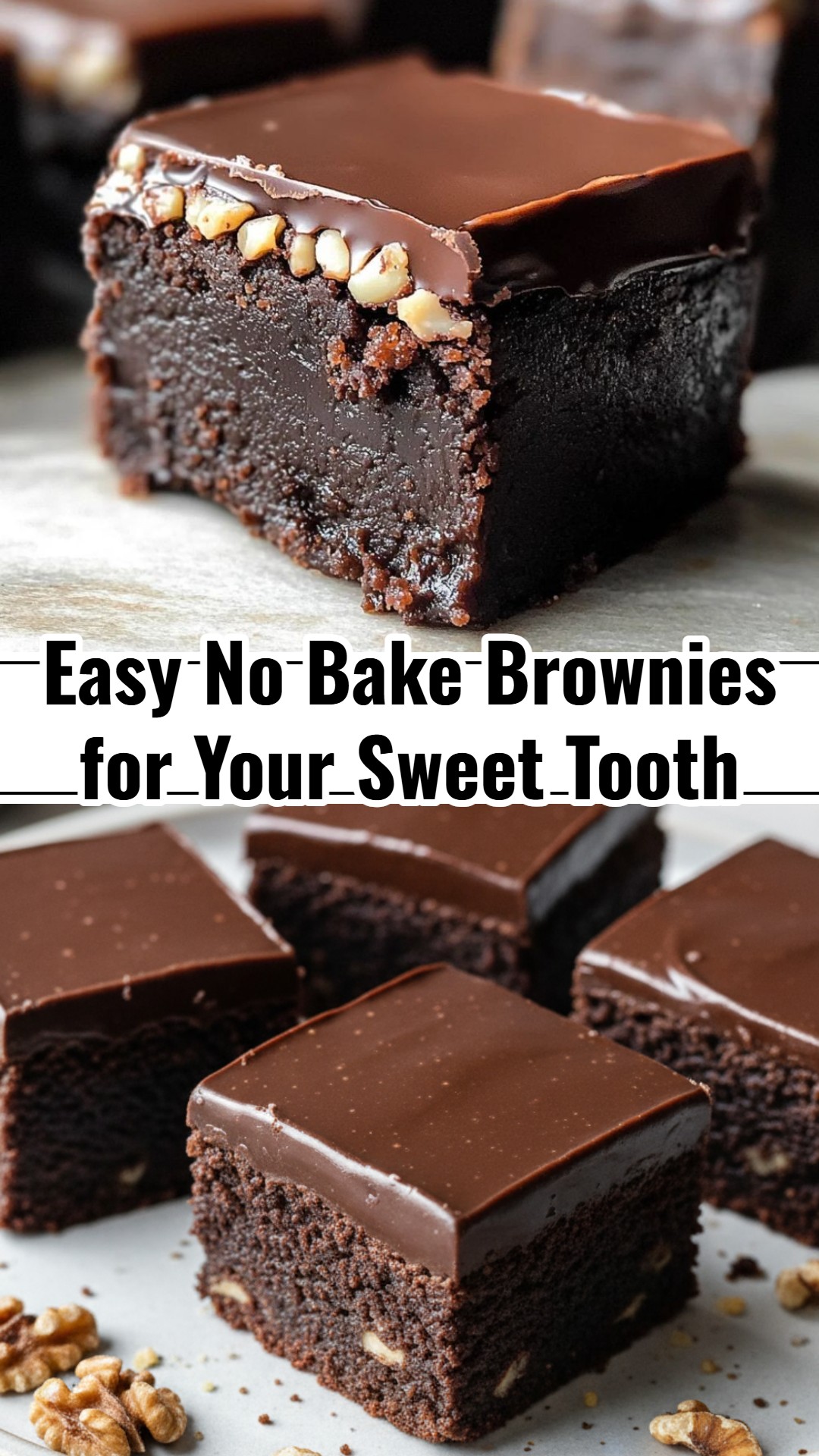 No Bake Brownies Chocolate Easy Recipes Healthy Desserts Ideas