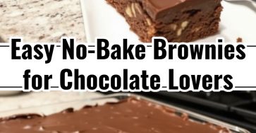 No-Bake Brownies Healthy Desserts Ideas and Chocolate Easy Recipes