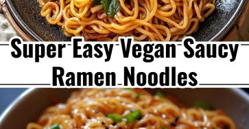 Yummy Cheesy Vegan Hot Spicy Saucy Ramen Noodles