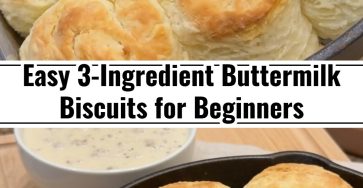 Easy 3 Ingredient Buttermilk Biscuits Best Biscuit Recipe Homemade Biscuits