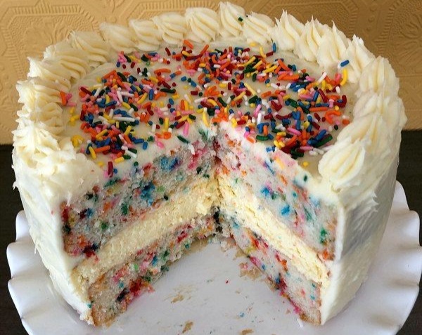 Easy Funfetti Four Layer Cake Best Birthday Ever overview