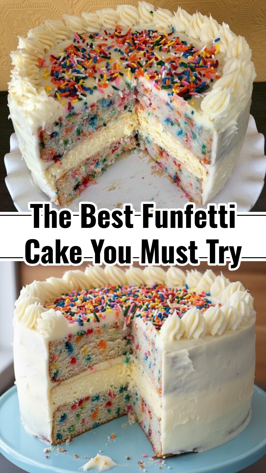 Easy Funfetti Four Layer Cake Best Birthday Ever