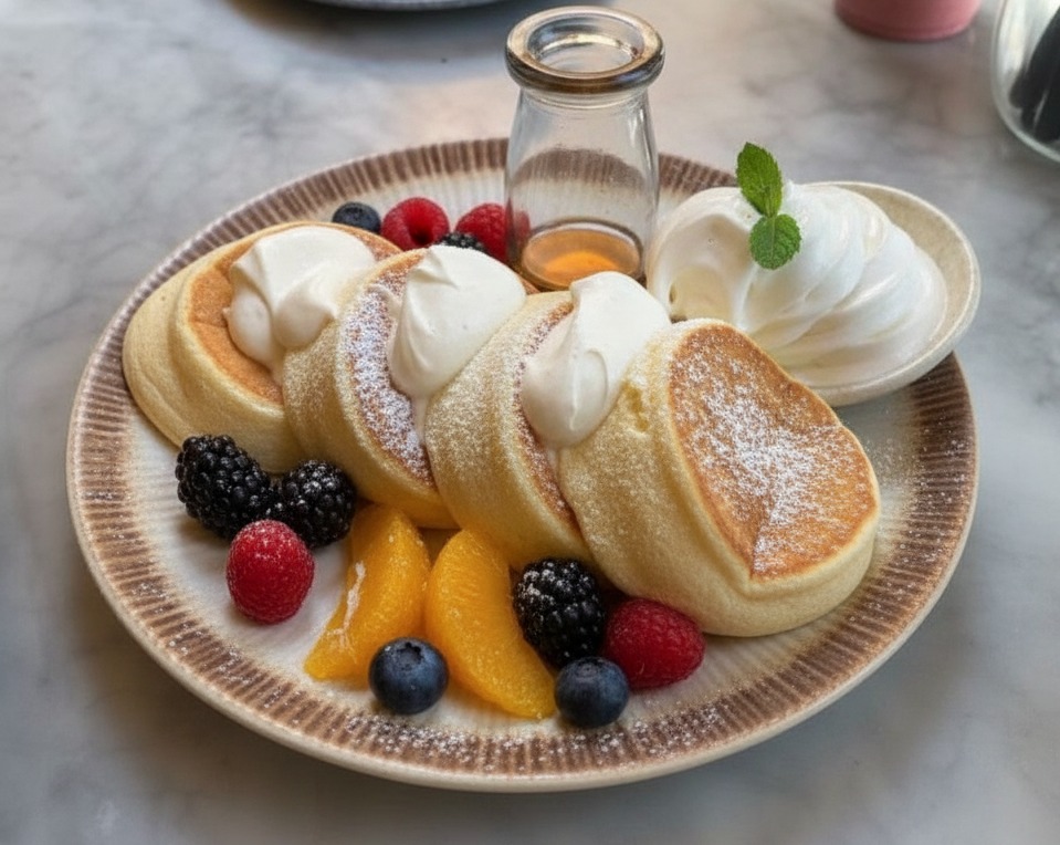 Fluffy Pancakes and Buttermilk Pancakes From Scratch Recipe serving