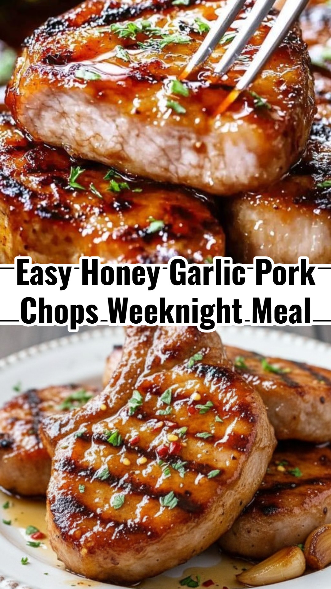 Honey Garlic Asian Pork Chops Delicious Easy Recipe