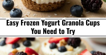 Quick And Easy Frozen Yogurt Granola Cups Healthy Snacks