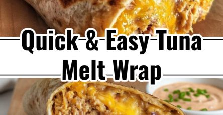 Delicious Easy Tuna Melt Wrap Healthy Lunch Idea