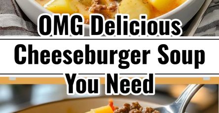 Delicious Grandma's Creamy Cheeseburger Potato and Ground Beef Soup