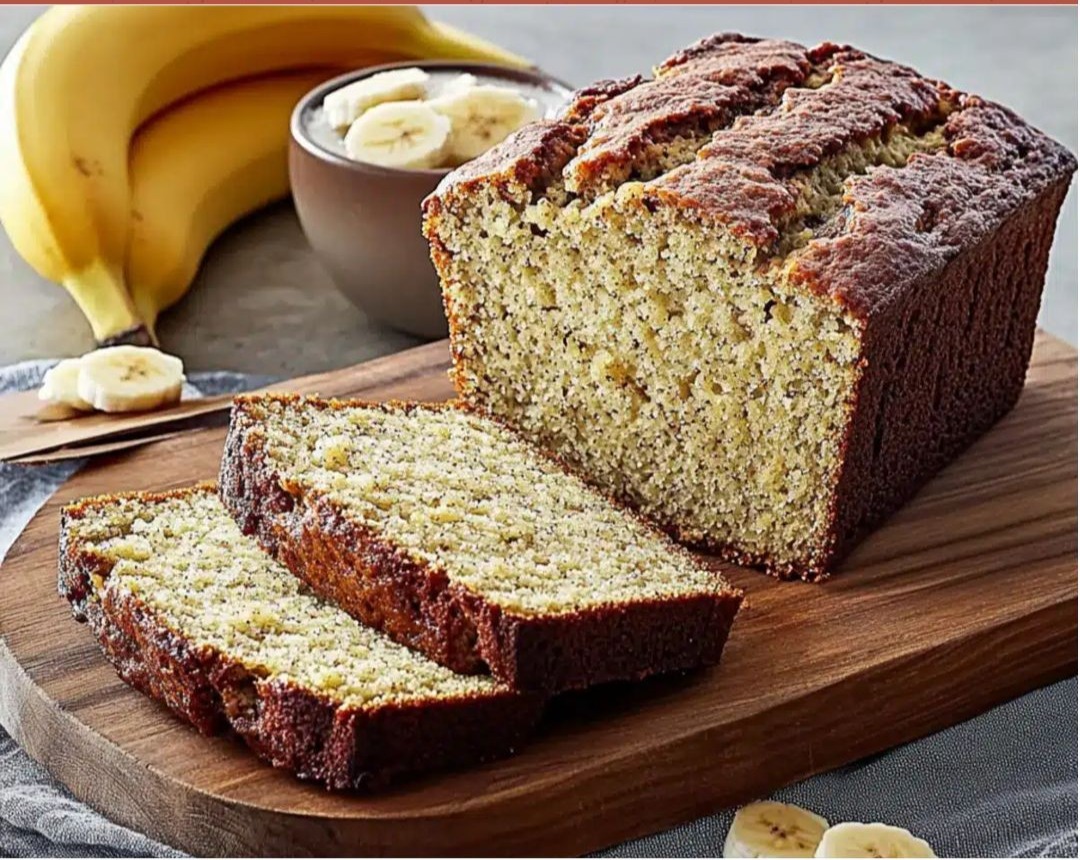 Easy Foolproof Moist Banana Bread Loaf Recipe overview
