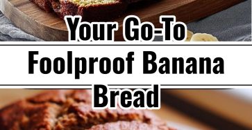 Easy Foolproof Moist Banana Bread Loaf Recipe