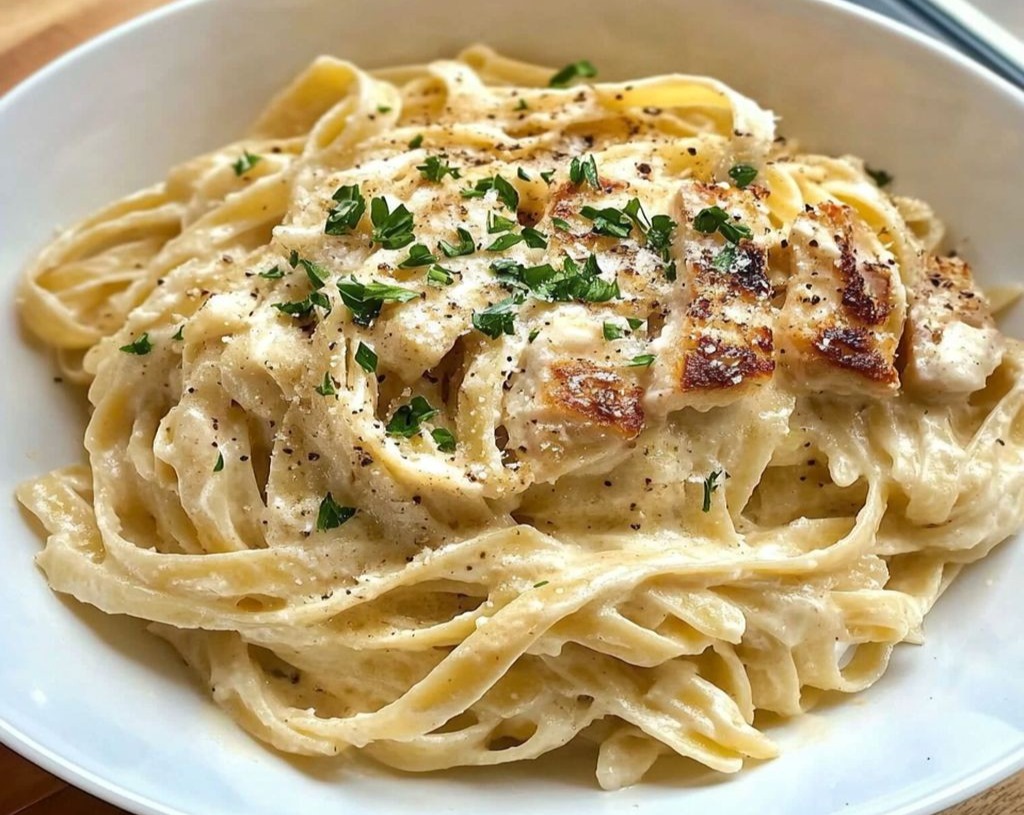 Easy Yummy Fettuccine Alfredo: Perfect Pasta for Lunch or Dinner overview