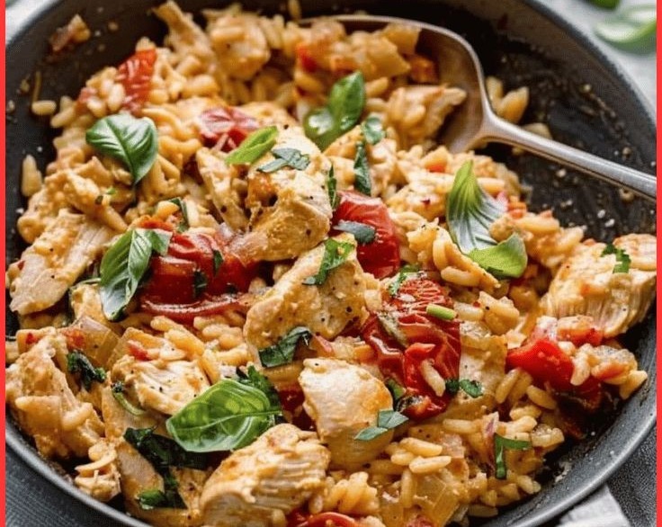 Simple Tasty One Pan Marry Me Chicken Orzo Cozy Family Dinner overview