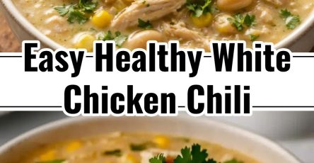 Delicious Easy Healthy White Chicken Chili Dinner