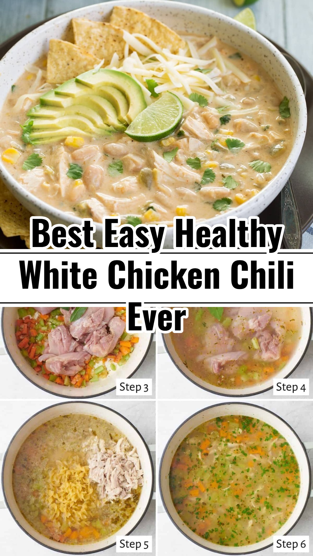 Delicious Easy Healthy White Chicken Chili Recipe