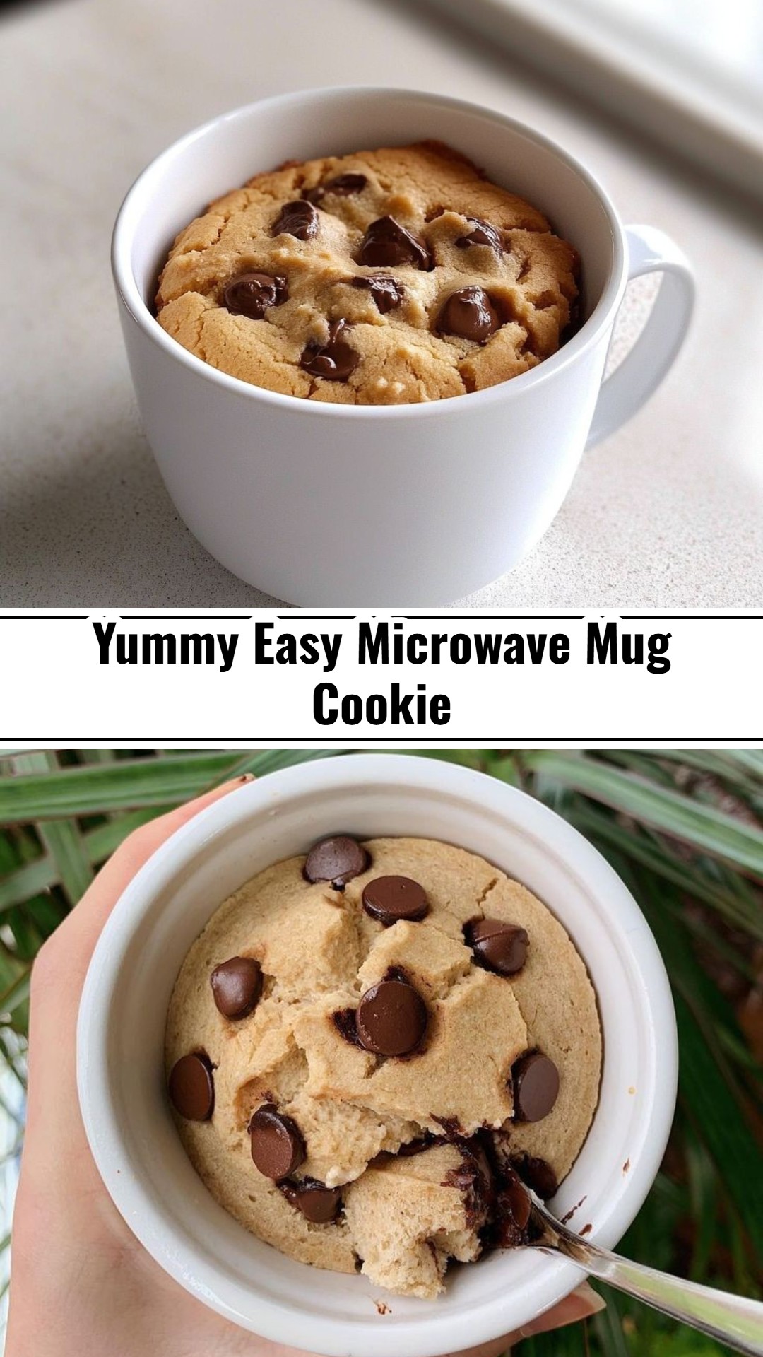 Delicious Easy Microwave Mug Cookie Yummy Chocolate Chip Snack