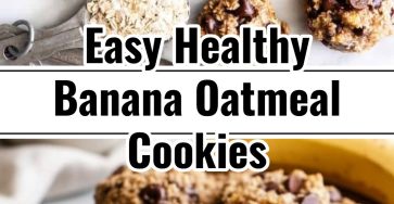 Healthy Banana Oatmeal Cookies Recipes Oatmeal Healthy Desert