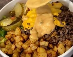 Dinner Ideas Protein Burger Bowls overview