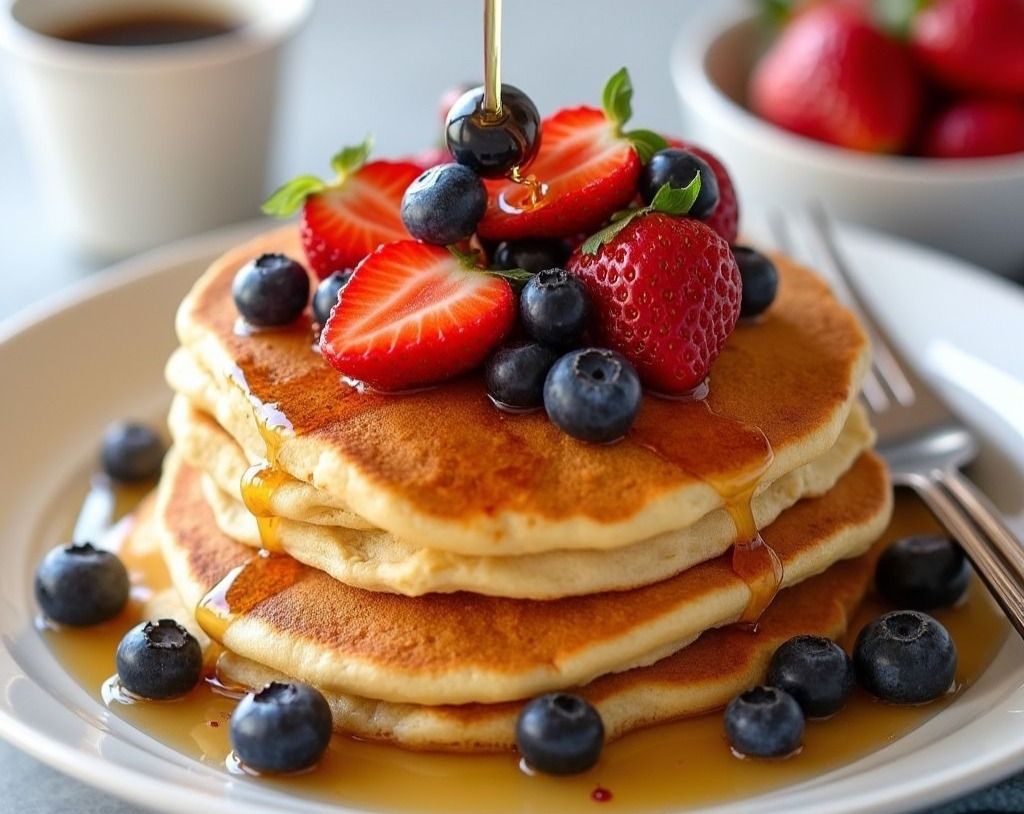Banana Pancakes 3 Ingredients A Couple Cooks Easy serving