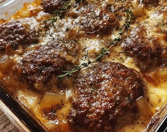 Delicious Salisbury Steak Ground Beef Recipe serving